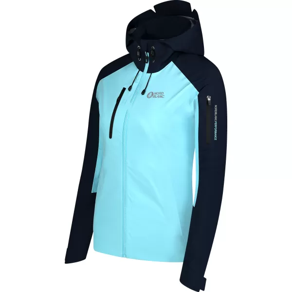  Wasserdichte Damenjacke NORDBLANC HEYDAY NBSJL8316 HELLBLAU 
