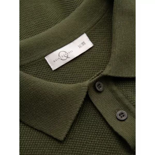  Herren-Poloshirt OMBRE OM-POSS-0178 OLIVE 