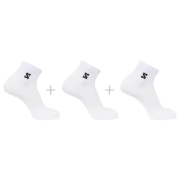  Socken SALOMON EVERYDAY LITE QUARTER 3-PACK LC2911800 WEIß 