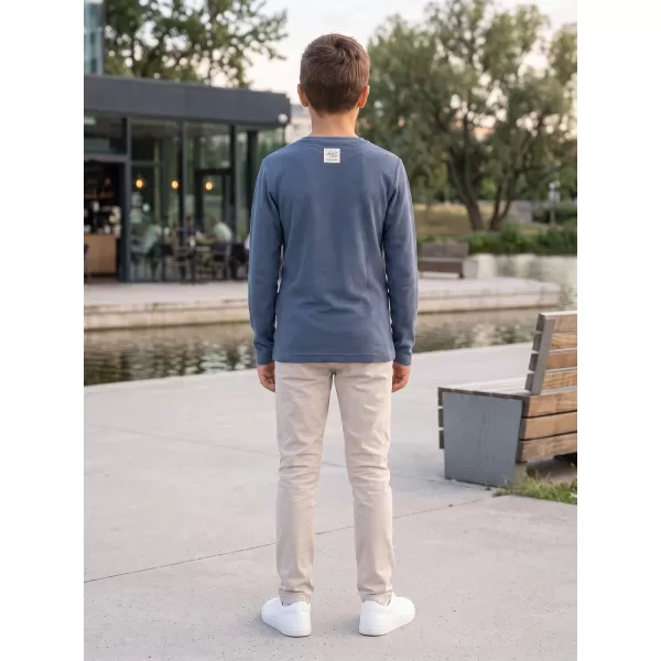  Meliertes T-Shirt für Kinder ALPINE PRO NOMARO ASHLEY BLAU 