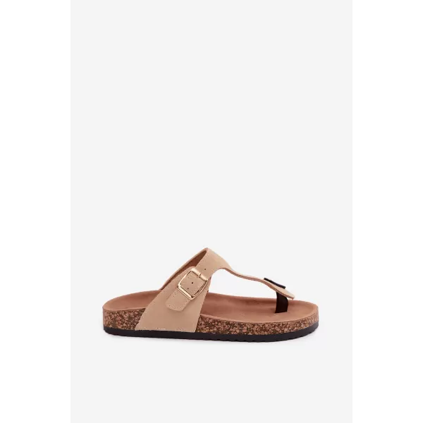  Damen-Flip-Flops BOTO 26SD21-101 BEIGE 