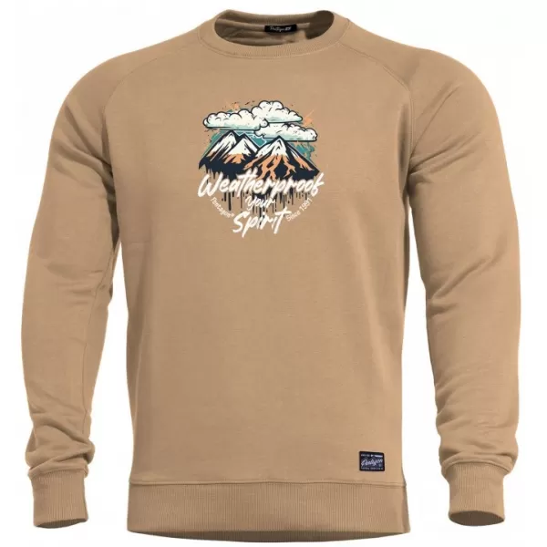  Herrenpullover PENTAGON HAWK WEATHERPROOF K09019-WE HELLBRAUN 