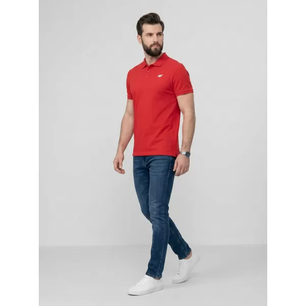  Herren-T-Shirt mit Kragen 4F WMM00TPTSM0771 HRSG 