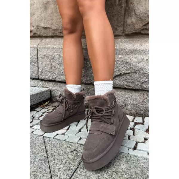  Damenschuhe BIG STAR SHOES UU274315 BRAUNE/BEIGE SCHATTEN 
