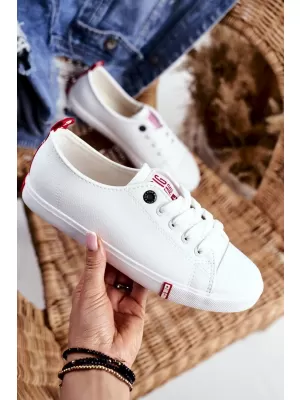 Damen-Sneaker BIG STAR SHOES GG274005 WEIß/ROT