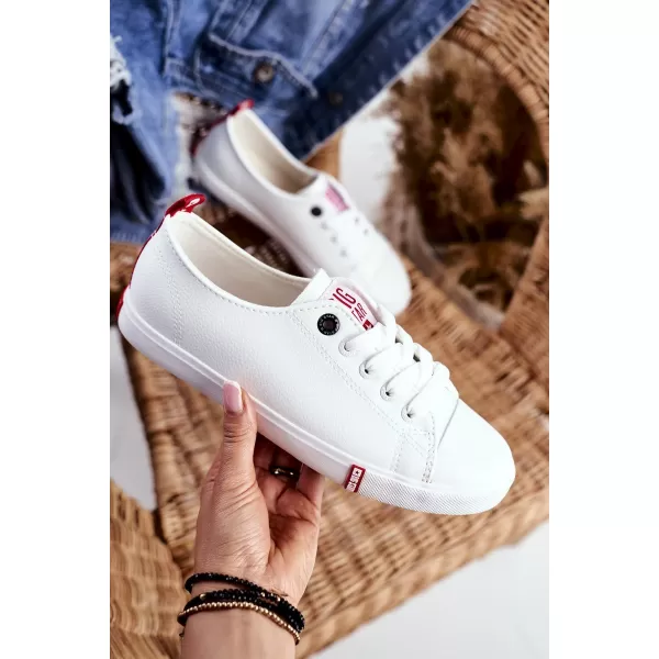  Damen-Sneaker BIG STAR SHOES GG274005 WEIß/ROT 