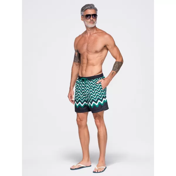  Herrenshorts OMBRE OM-SRSS-0221 GRÜN UND SCHWARZ 