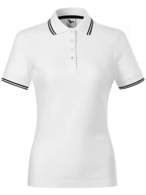 Damen-T-Shirt mit Kragen MALFINI FOCUS 233 WEIß
