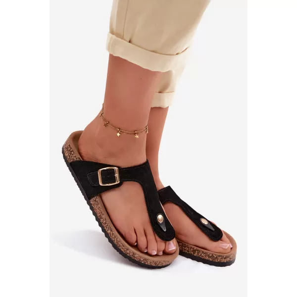  Damen-Flip-Flops BOTO 26SD21-101 SCHWARZ 