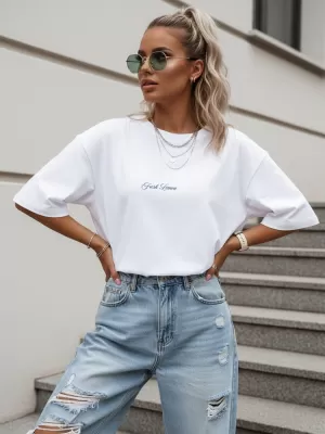 Damen-T-Shirt DSTREET NX9501RY-WH-O WEIß