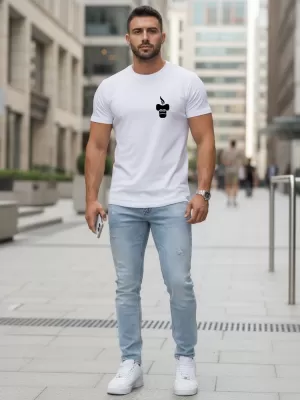 Herren-T-Shirt DSTREET NX5090R WEIß