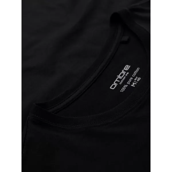  Herren-T-Shirt OMBRE OM-TSBS-0268 SCHWARZ 