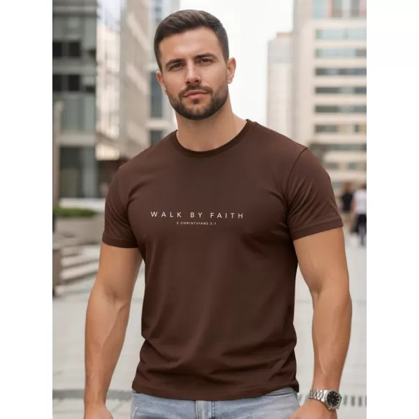  Herren-T-Shirt DSTREET NX5123R-CH BRAUN 