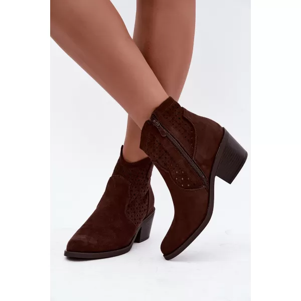  Damenschuhe S.BARSKI HY62-8149 SCHOKOLADE 