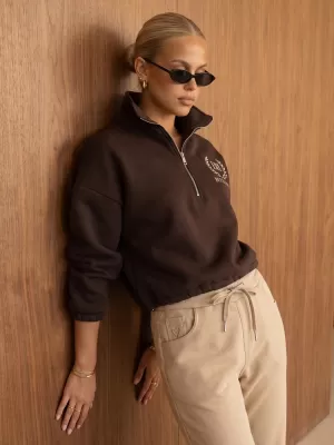 Damen-Sweatshirt DSTREET BY1572 BRAUN