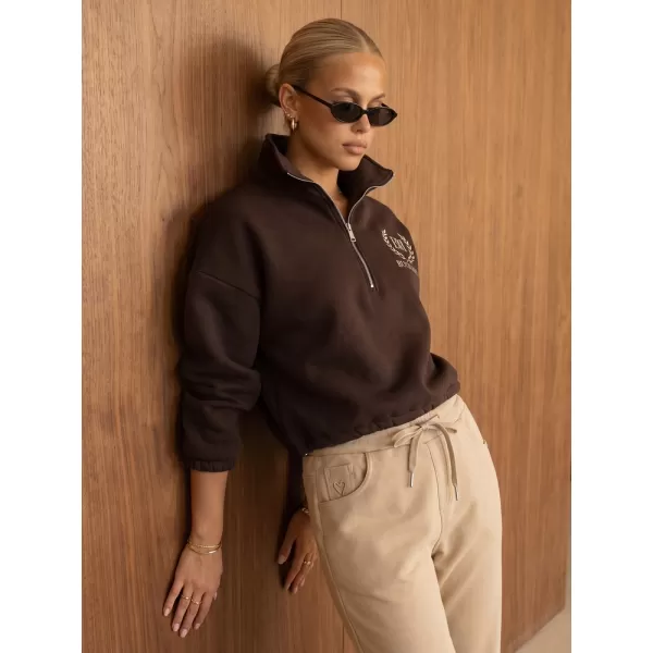  Damen-Sweatshirt DSTREET BY1572 BRAUN 