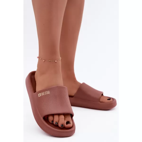  Damenhausschuhe BIG STAR SHOES UU274088 ROTTÖNE 