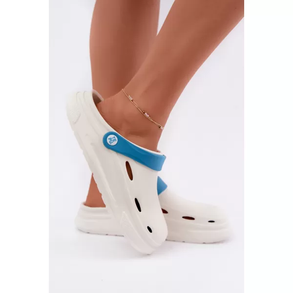  Damenhausschuhe BOTO C73A215 WEISS/BLAU 