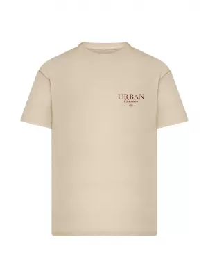 Herren-T-Shirt URBAN CLASSICS TB8755 WEIß/SAND