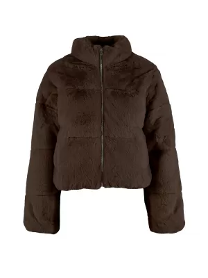 Steppjacke für Damen URBAN CLASSICS TB7935-00075 BRAUN