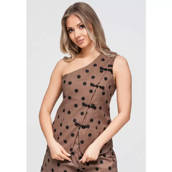  Damenbluse OMBRE OW-TS-E0061 BRAUN 