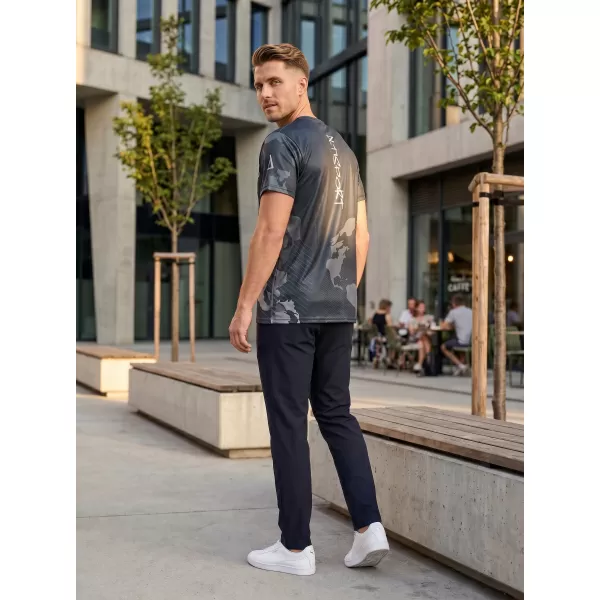  Herren Freizeithemd Premium ALTISPORT VOJ/ALM130TR06 SCHWARZ-GRAU 