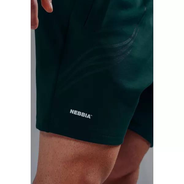 Übergroße Trainingsshorts NEBBIA PRIMAL 876 DUNKELGRÜN 