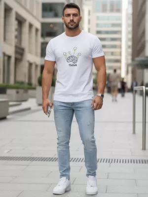 Herren-T-Shirt DSTREET NX0149R-WH WEIß