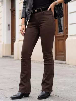 Damenhosen DSTREET UY3109 BRAUN