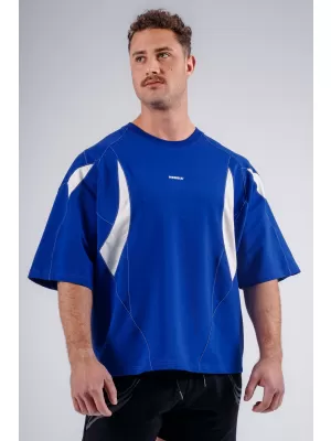 Übergroßes Pump-Cover-T-Shirt NEBBIA PRIMAL 871 BLAU