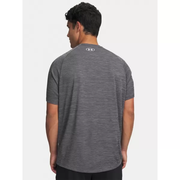  Herren-T-Shirt UNDER ARMOUR TECH TEXTURED SS 1382796-026 GRAU 
