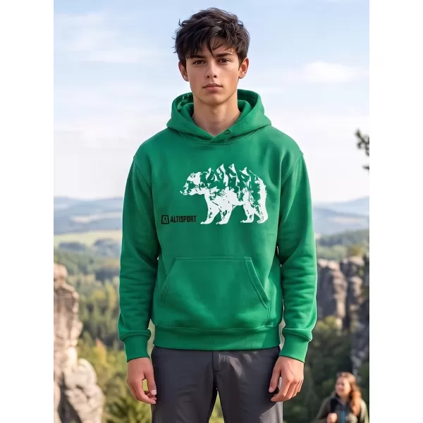  Kinder-Sweatshirt ALTISPORT ALM193422 MITTELGRÜN 