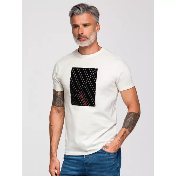  Herren-T-Shirt OMBRE OM-TSPT-0259 WEIß 