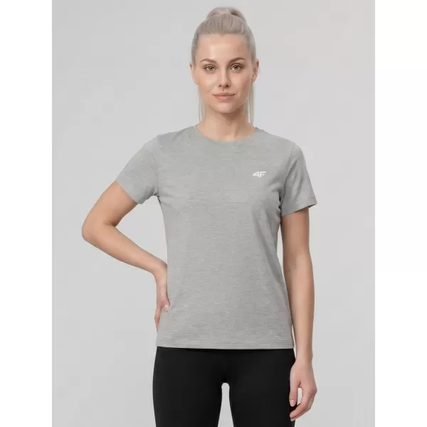  Damen-T-Shirt 4F WMM00TTSHF3308 KALTE HELLGRAUE MELANGE 