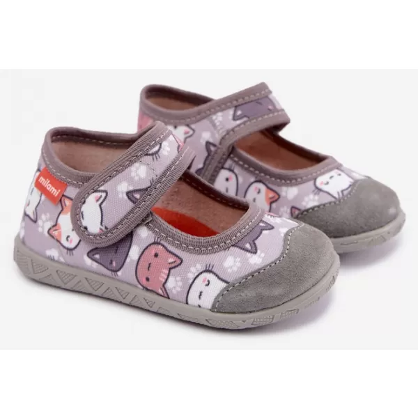  Kinderhausschuhe MILAMI 111/BR-34 GRAU 