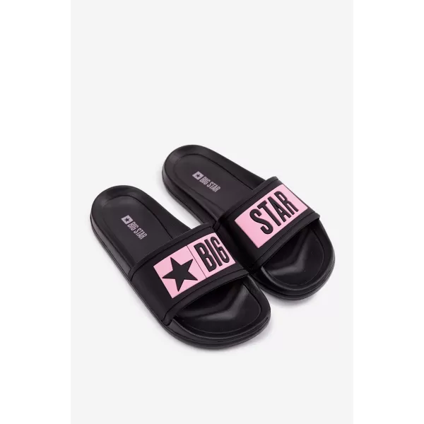  Kinderhausschuhe BIG STAR SHOES TT374A004 SCHWARZ/ROSA 