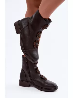 Damen-Stiefeletten BOTO ASA295-5 BRAUN