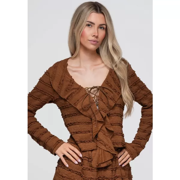  Damenbluse OMBRE OW-TS-E0067 HELLBRAUN 