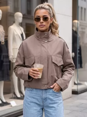 Damenjacke DSTREET TY6091 BEIGE