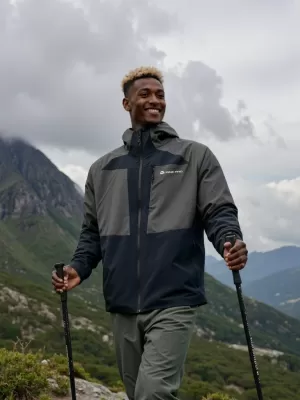 Outdoor-Jacke für Herren ALPINE PRO TEMUN SCHWARZ