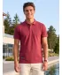Herren-T-Shirt mit Kragen ALTISPORT NP/ALMST90601 BURGUND