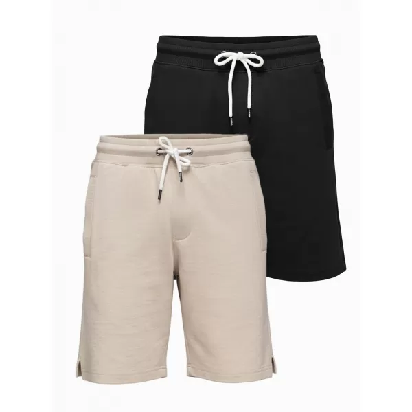  Herren-Shorts OMBRE Z124 SCHWARZ/BEIGE 