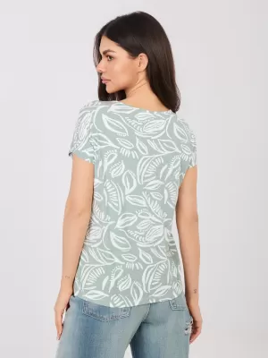 Damen-T-Shirt SUBLEVEL D12110M02646E PISTAZIEN