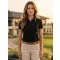 Damen-T-Shirt mit Kragen MALFINI FOCUS 233 SCHWARZ