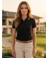 Damen-T-Shirt mit Kragen MALFINI FOCUS 233 SCHWARZ
