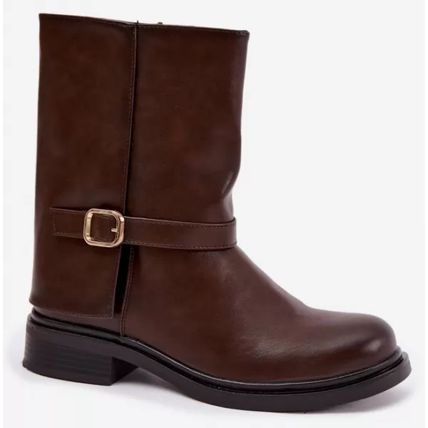  Damen-Stiefeletten BOTO 5859 BRAUN 