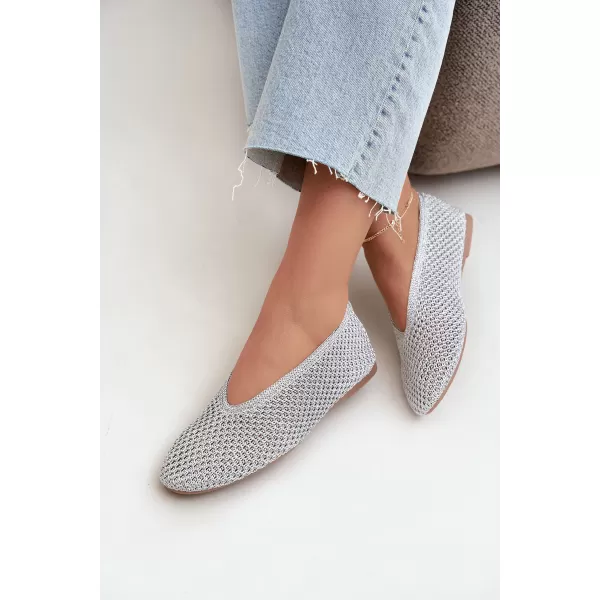  Ballerinas für Damen BOTO CH956 SILBER 