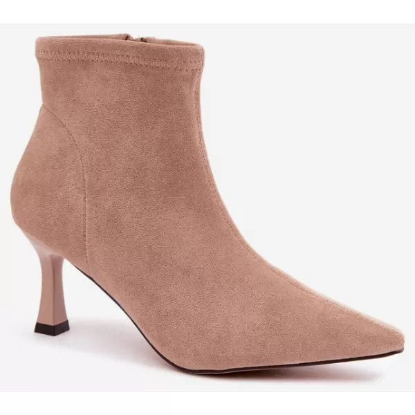  Damen-Stiefeletten BOTO 7107 BEIGE 