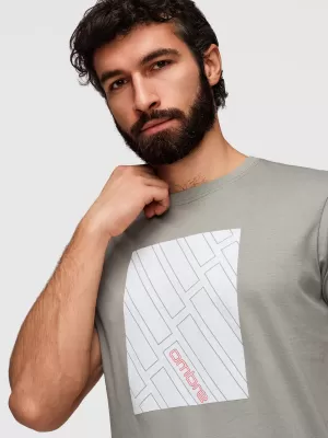 Herren-T-Shirt OMBRE OM-TSPT-0259 GRAU