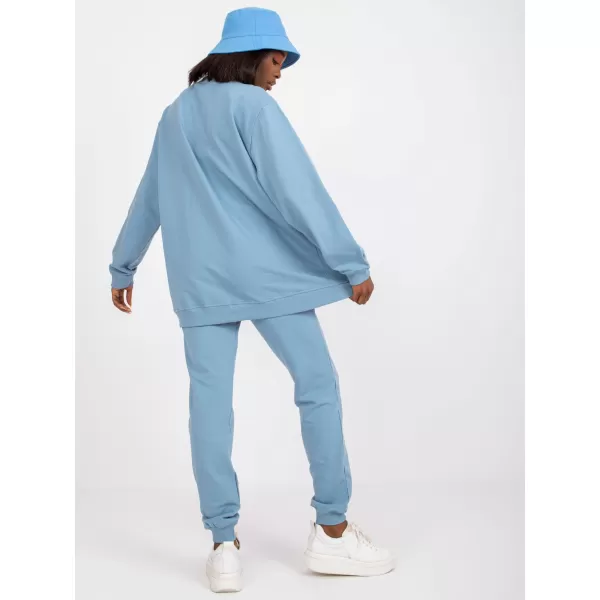  Damen-Sweatshirt BASIC FEEL GOOD AP-BL-A-R001 HELLBLAU 